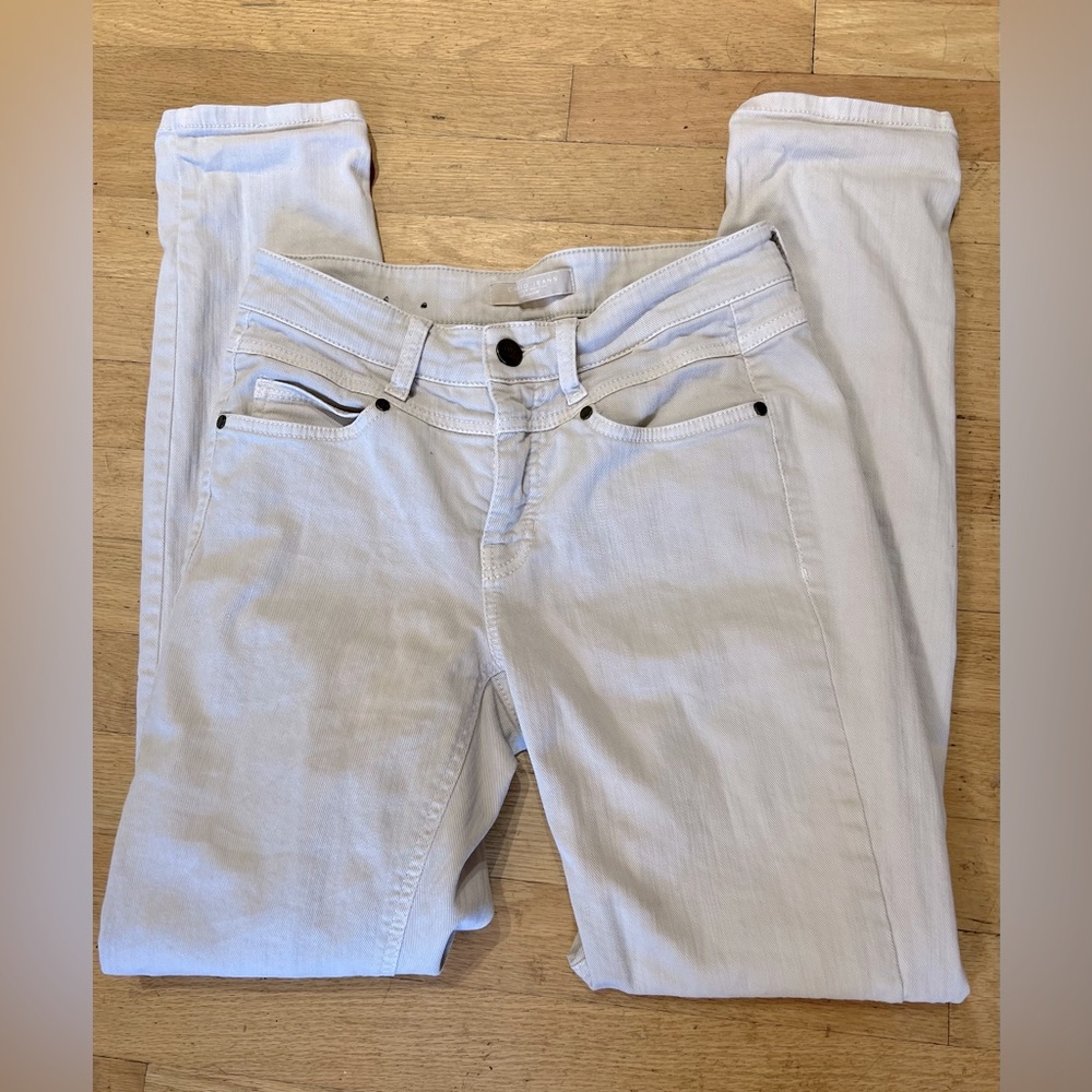 Cambio vintage edition stone khaki high rise jeans